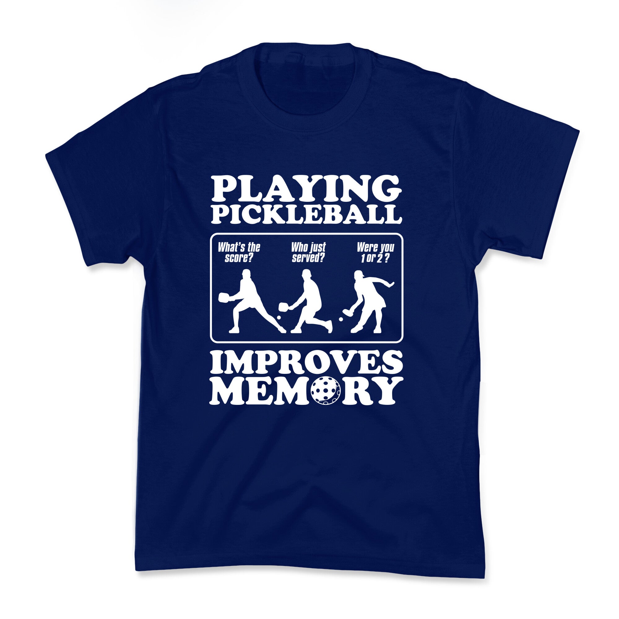Playing Pickleball Improves Memory Funny Kids Tee